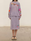 YANYAN KNITS Fall/Winter 2025 Collection: FAFA Alpaca Wool Knit Sweater/Top/Pencil Skirt YYK-YYW24-1962-ZI (Skirt: YYW24-1942)